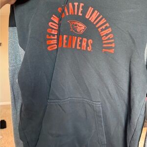 Nike Blue and Orange Oregon State Hoodie
